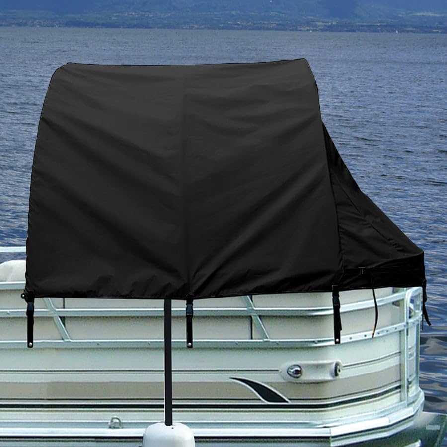 Easy-Up Pontoon Enclosure 56" D x 74" T, Black