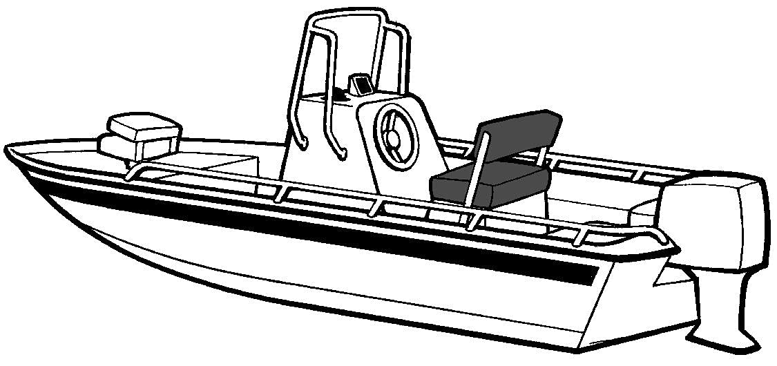 71218S11 Carver Boat Cover - Gray