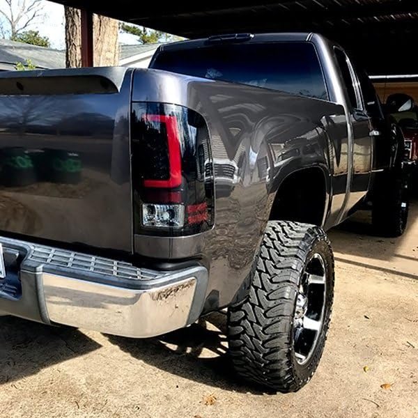 Black/Smoke RECON ACCESS 264389Bk - Fiber Optic Led Tail Lights