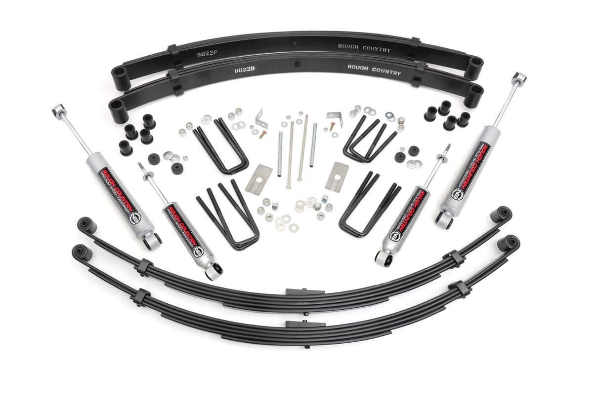 3" Rough Country Lift Kit w/N3 Shocks for 1979-1983 Toyota Truck 4WD - 71030