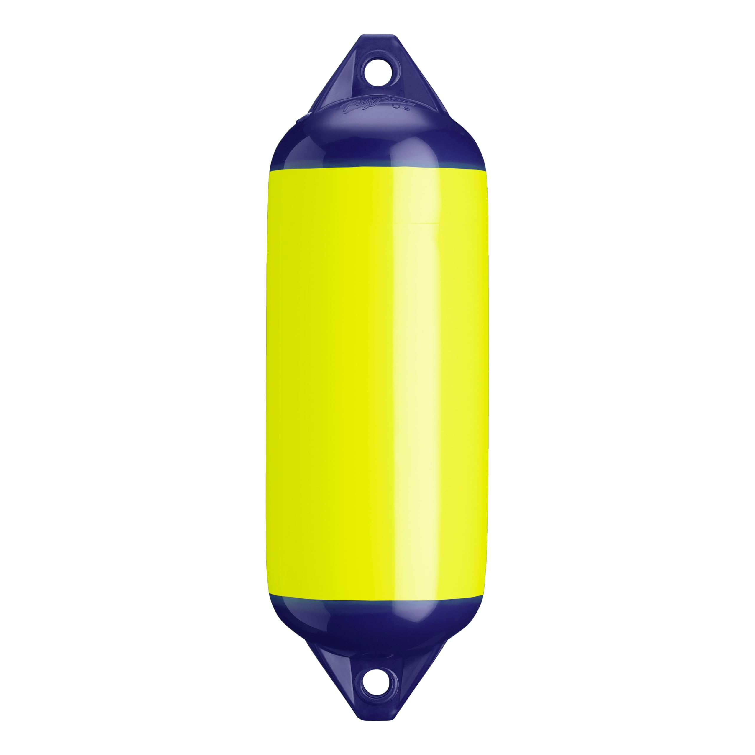 Polyform F-2 Standard Boat Fender F-Series - Saturn Yellow Blue Ropehold