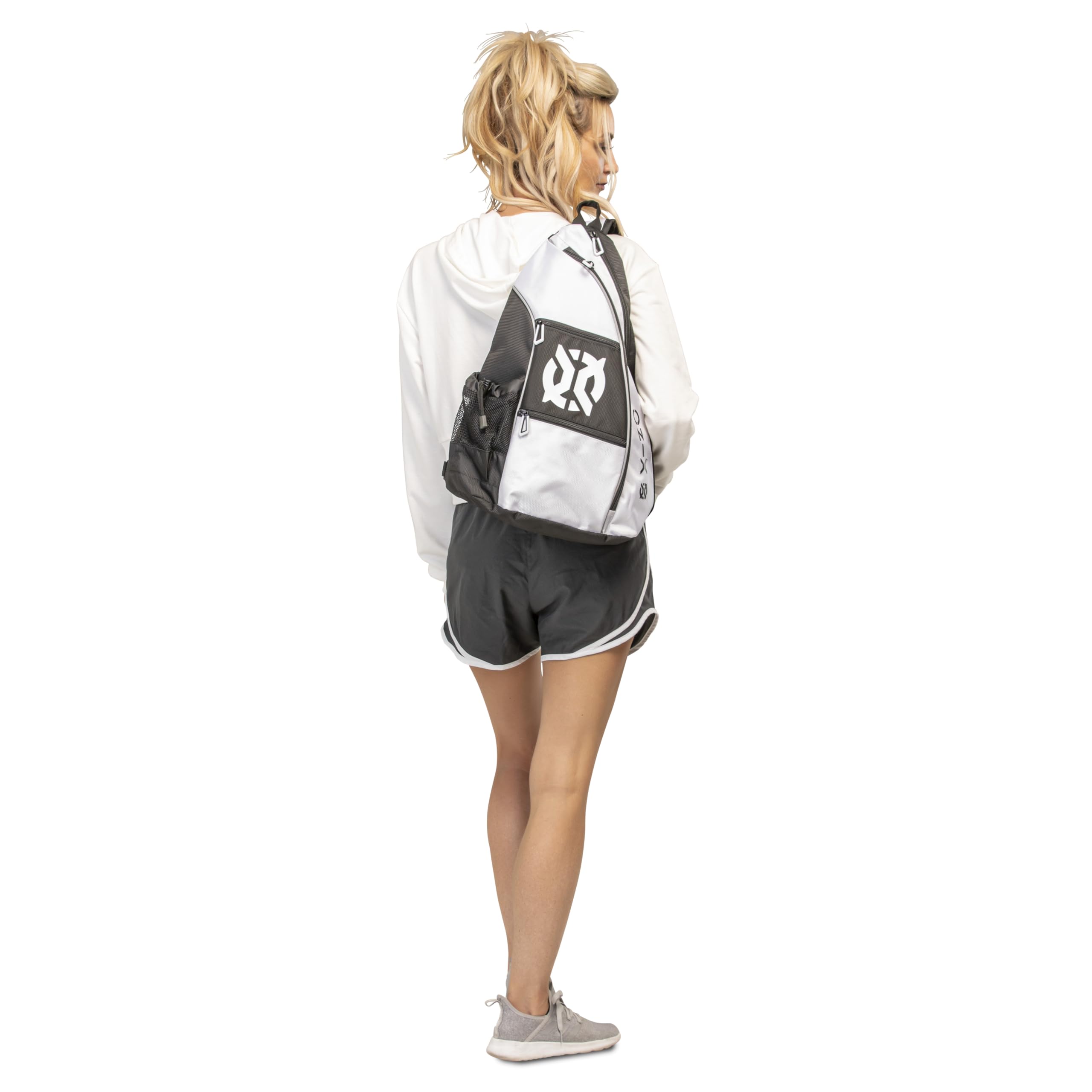 Pickleball ONIX Pro Team Sling Bag — White/Black