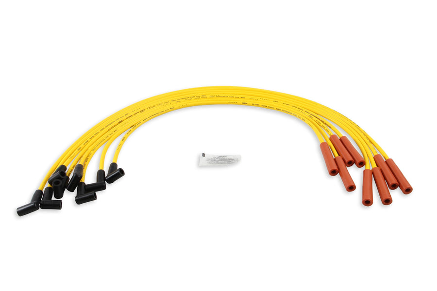 Spark Plug Wire Set ACCEL 4053 - Super Stock Graphite Core 8mm - Yellow