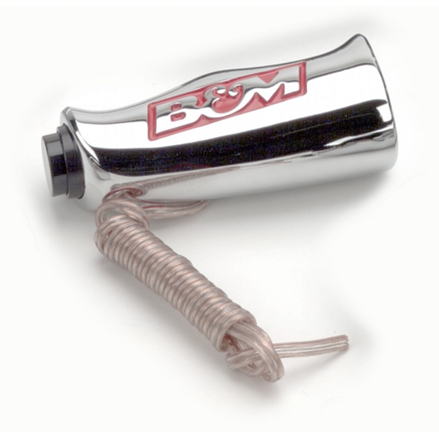 Chrome Aluminum B&M 80659 T-Handle Shifter Grip with Button and SAE Thread Inserts