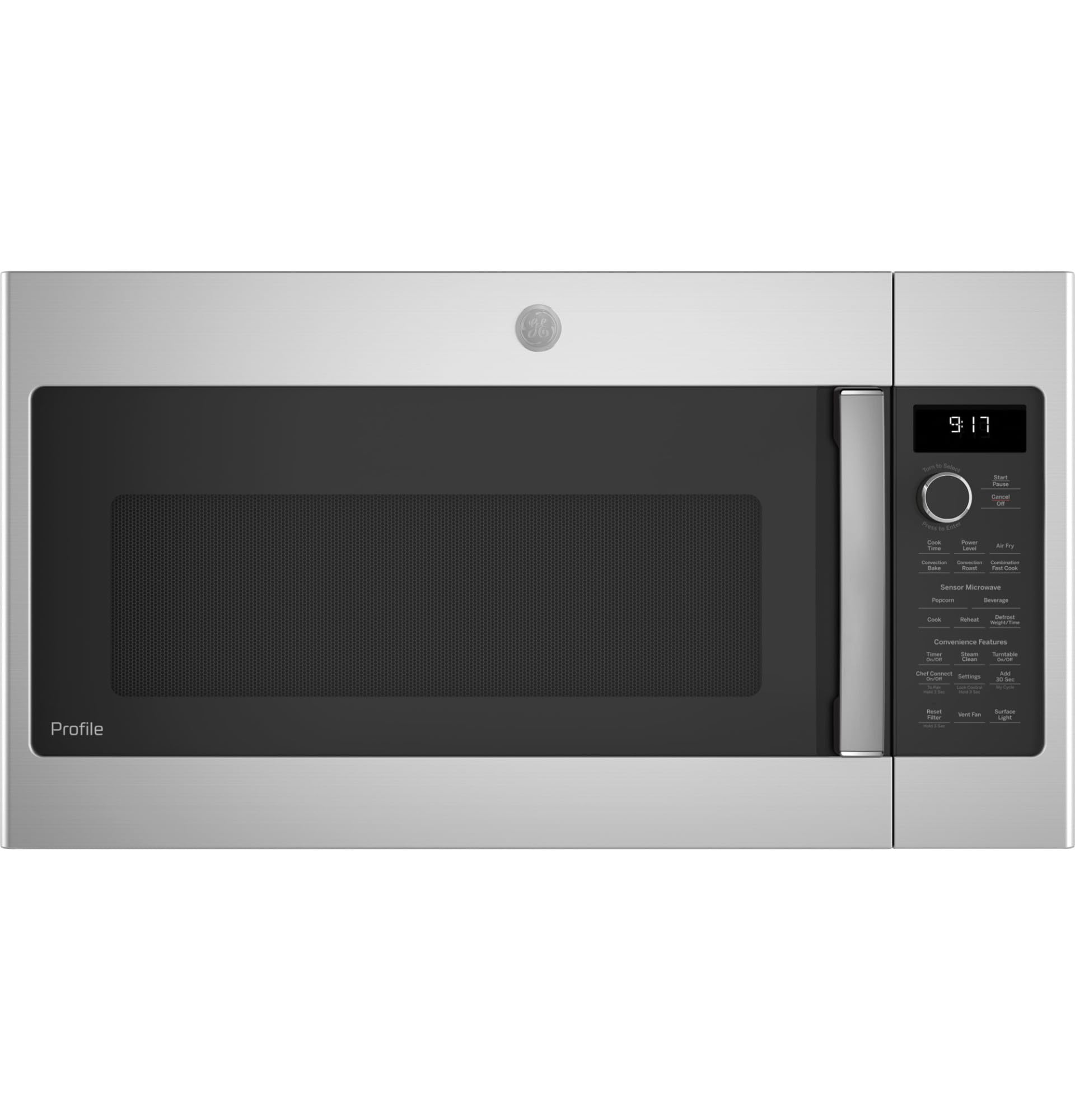 1.7 cu. ft. GE Profile Over The Range Microwave in Stainless Steel with Air Fry PVM9179SRSS