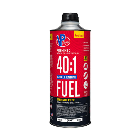 Ready to Use VP Racing Fuels 6295, 40:1 Premixed 2-Cycle Small Engine Fuel (SEF) - Quart
