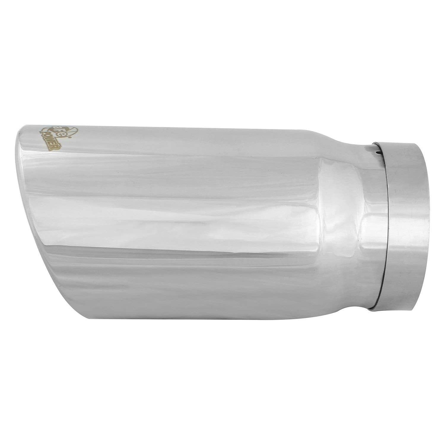MACH Force-XP aFe Power 5" Inlet x 6" Outlet x 12" Length Polished Stainless Steel Bolt-On Tip