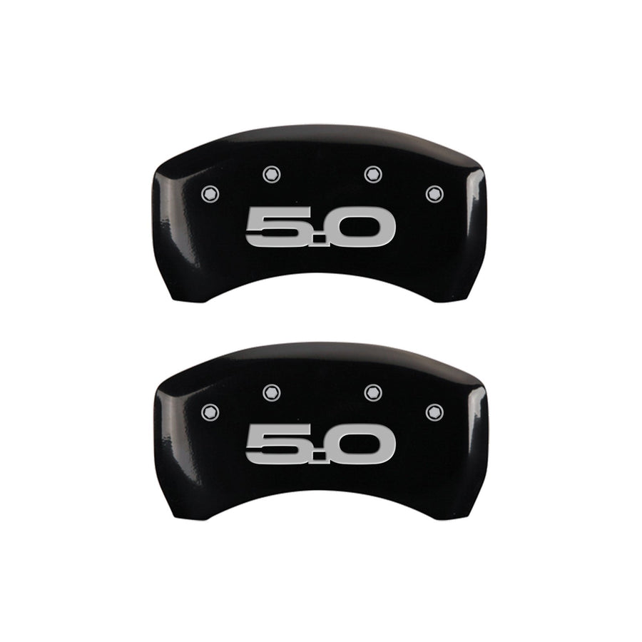 MGP 10201SM52BK Black Brake Covers Caliper Engraved with Silver Mustang/5.0 (2015) (Set of 4)