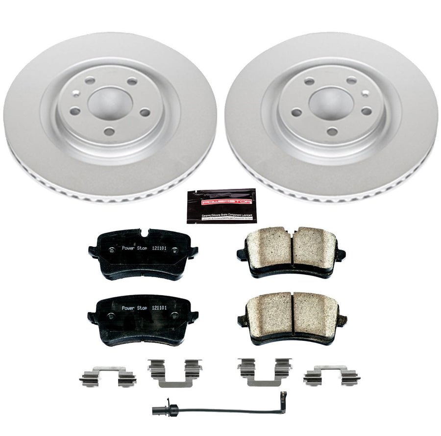 Power Stop Z23 Evolution Sport Geomet Coated Brake Kit Rear For Audi A6 2012-2018, Audi A6 Quattro 2012-2018, Audi A7 Quattro 2013-2018 [Model Specific]