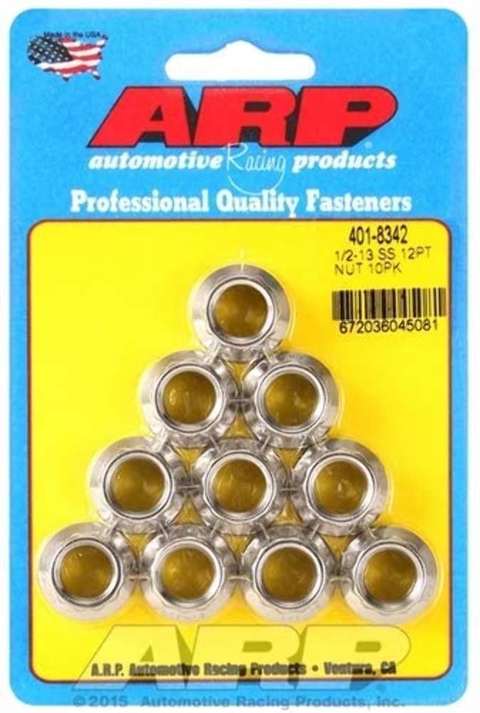 Nut Kit ARP 401-8342 (1/2-13 SS 12pt nut)