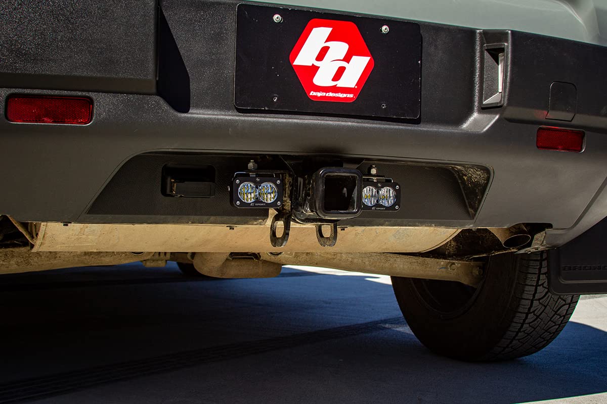Baja Designs S2 Sport LED Dual Reverse Light Kit for Ford Bronco Sport 2021-23 - Includes Wiring Harness (Wide Cornering Clear Lens)