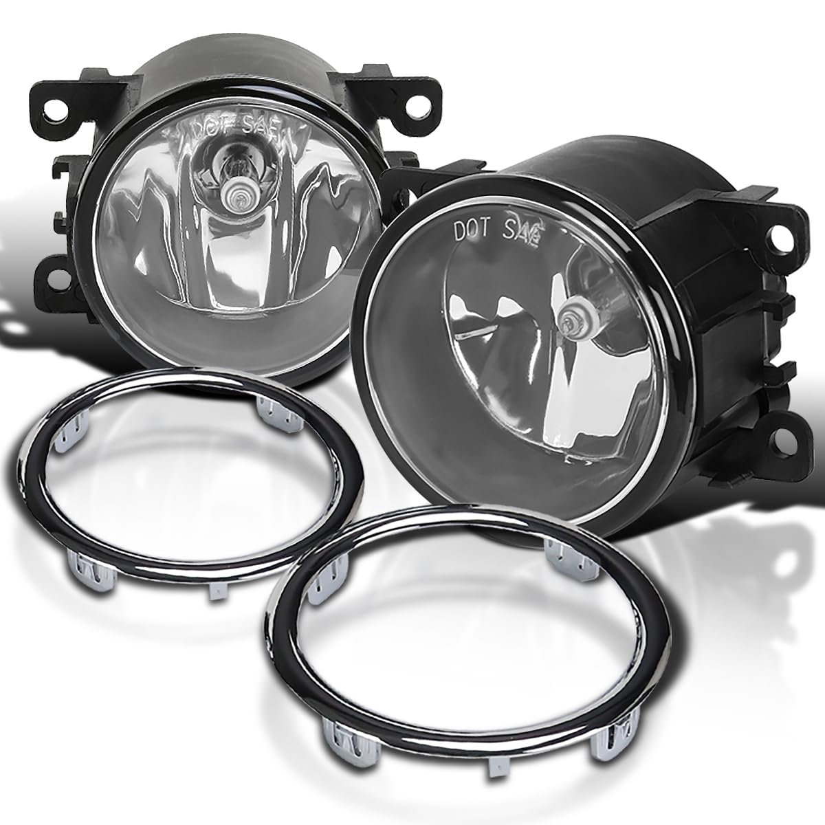 Fog Lights SPEC-D TUNING + H11 Bulbs + Switch Compatible with 2012-2015 Honda Pilot, Left + Right Pair Assembly