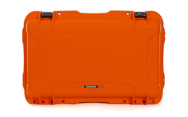 NANUK Waterproof Hard Case 938 with Wheels and Foam Insert - Orange (938-1003)