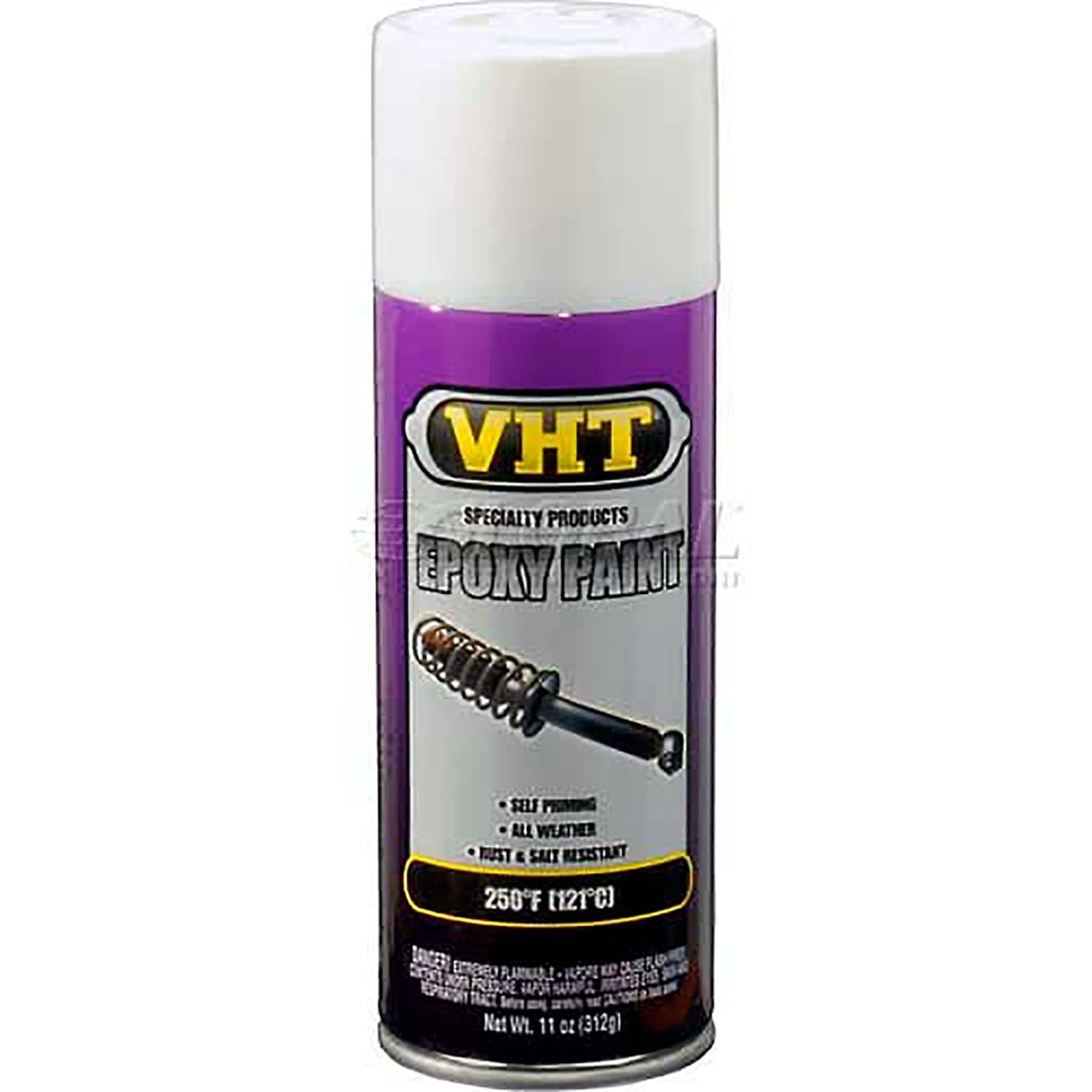 VHT SP651 Gloss White All-Weather Epoxy Paint – Black Spray Paint – 11 oz Aerosol Can