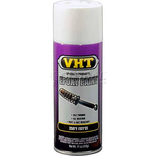 VHT SP651 Gloss White All-Weather Epoxy Paint – Black Spray Paint – 11 oz Aerosol Can