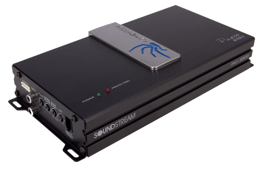 Soundstream 650W PN1.650D Monoblock Picasso Nano Class-D Amplifier,Black & Silver