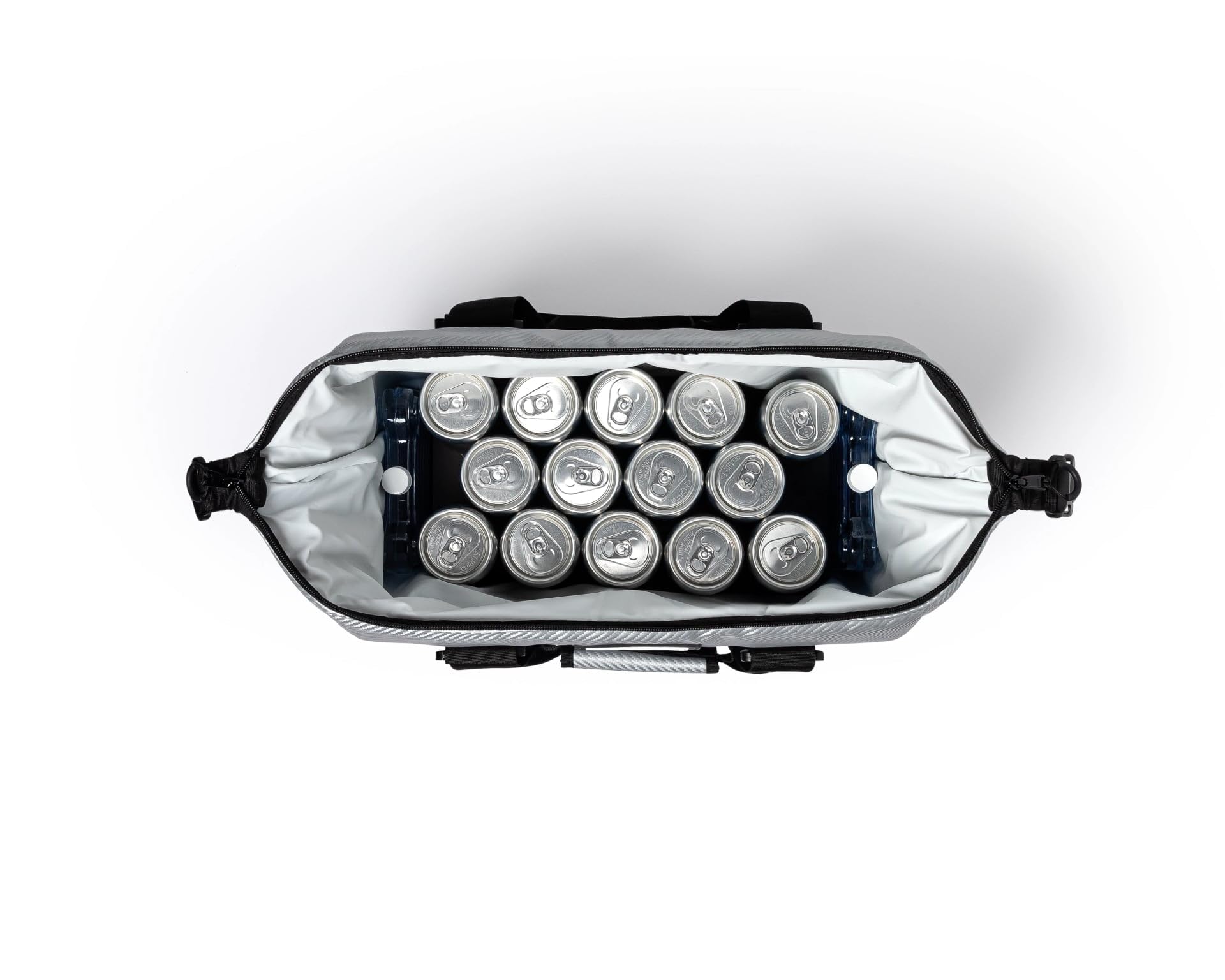 AO Coolers Carbon Expedition Soft Cooler with High-Density Insulation, Silver, 24-Can