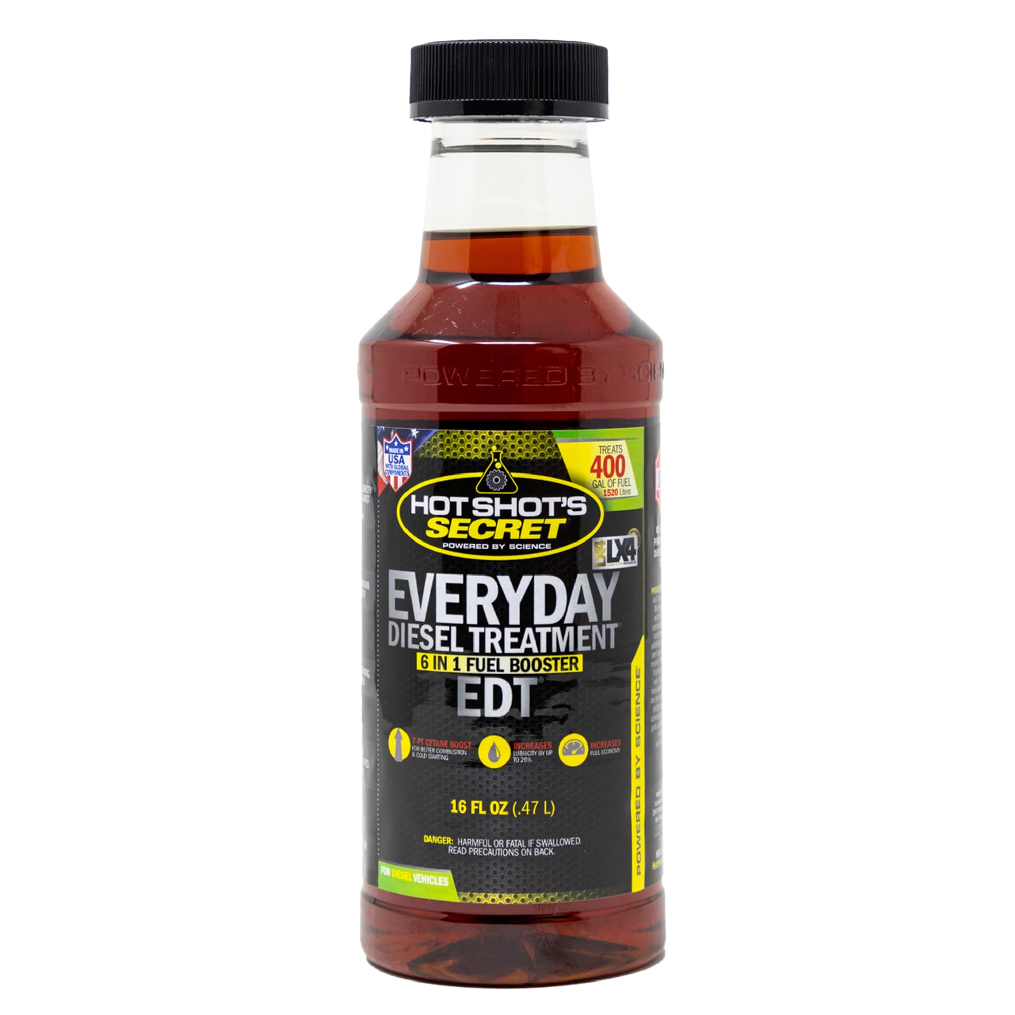 Hot Shot's Secret - HSSEDT16Z Everyday Diesel Treatment - 16 oz Round EDT Treats up to 400 Gallons