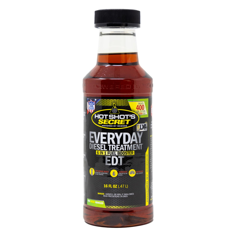 Hot Shot's Secret - HSSEDT16Z Everyday Diesel Treatment - 16 oz Round EDT Treats up to 400 Gallons