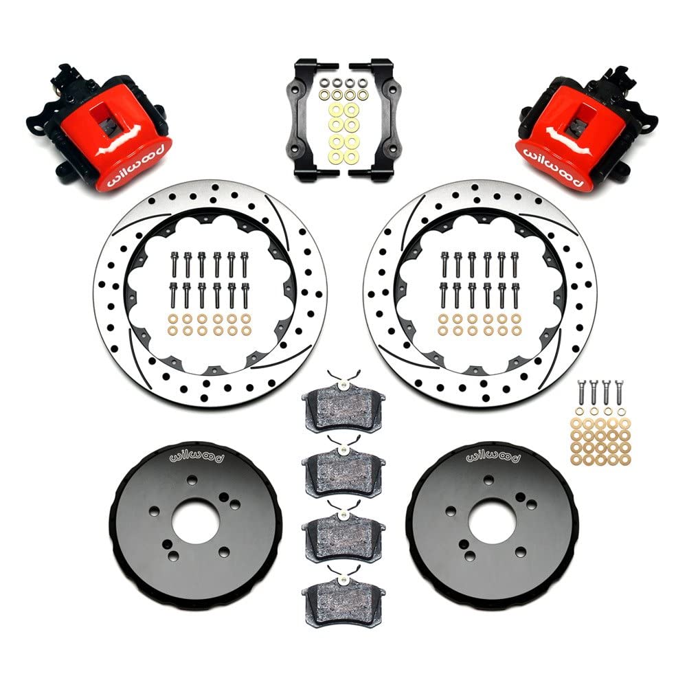 Rear CPB Kit, 12.88", Drilled, Red