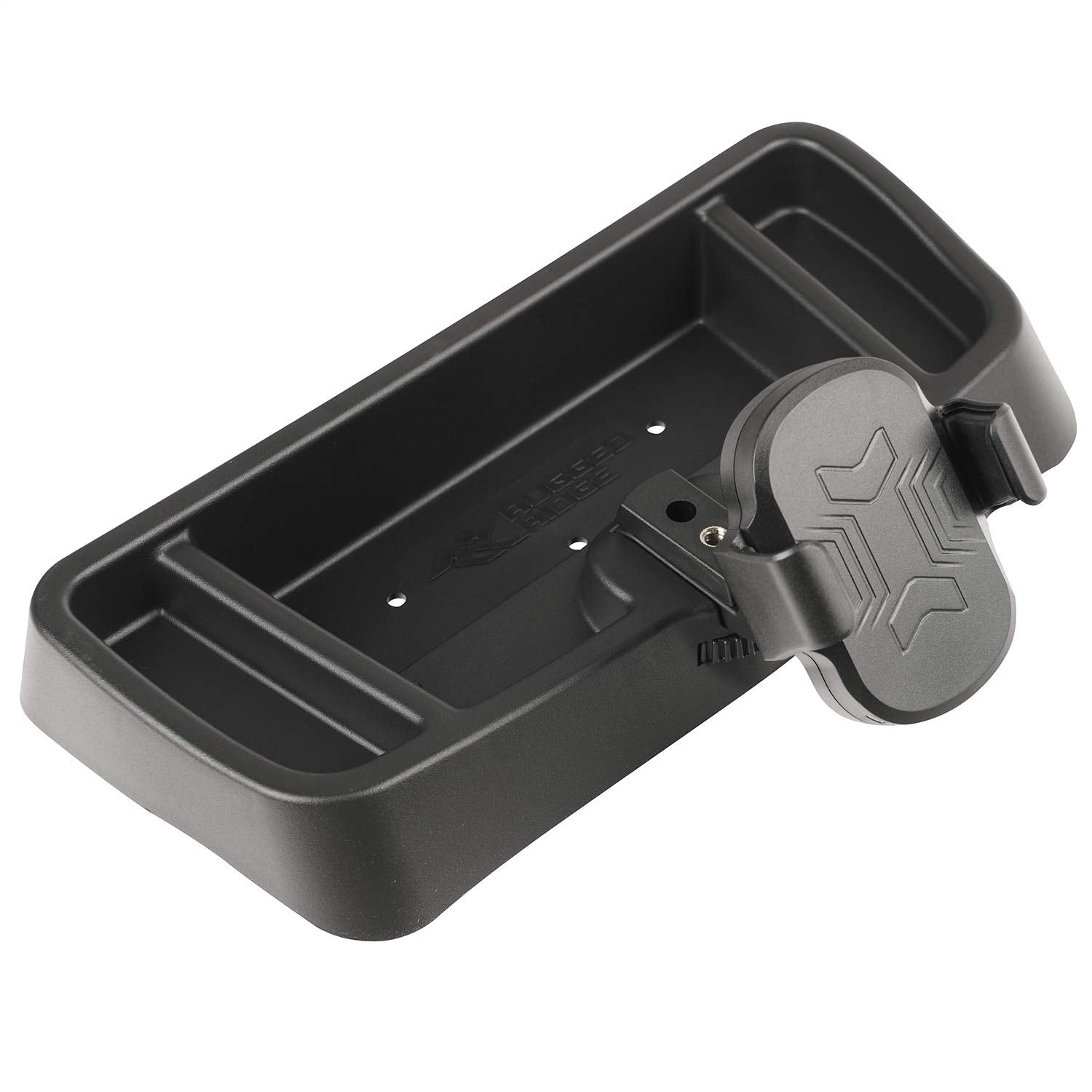 Multi-Mount Rugged Ridge Charging Phone Kit for Jeep Wrangler TJ | Thermoplastic Olefin (TPO), Black | 13551.32 | Fits 1997-2006 Jeep Wrangler TJ
