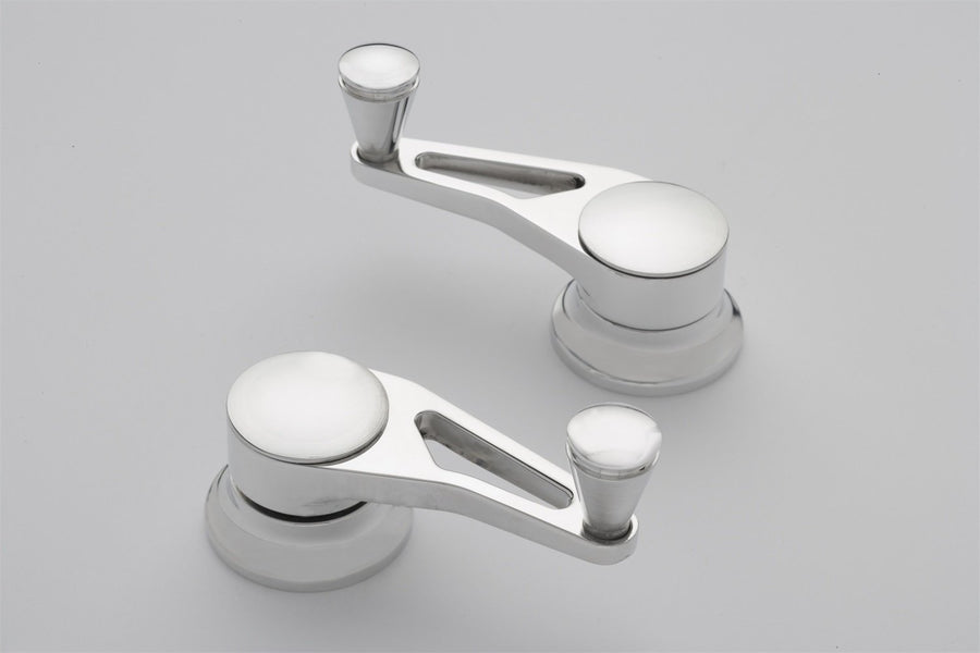 Polished Lokar IDH-2019 Aluminum Vent Window Crank for GM - Pair