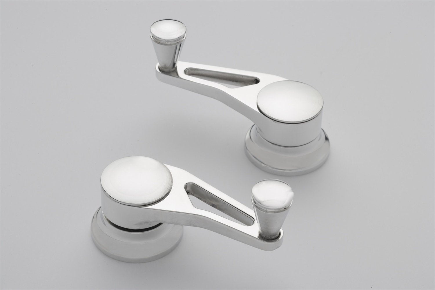 Polished Lokar IDH-2023 Billet Aluminum Vent Window Crank for Ford - Pair