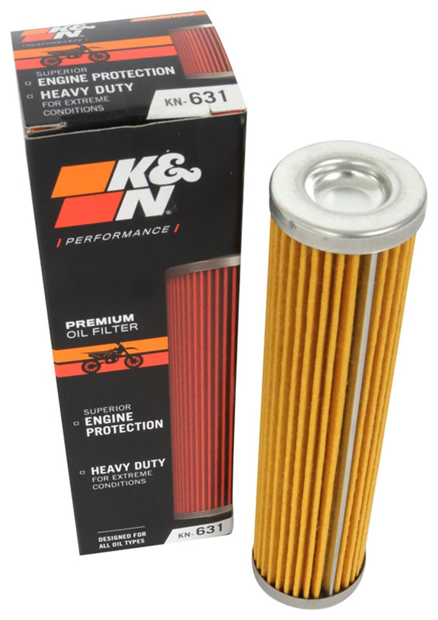 K&N Oil Filter Motorcycle: High Performance, Premium, Designed to be used with Synthetic or Conventional Oils: Fits Select Enduro Vehicles (see product description for vehicles), KN-631