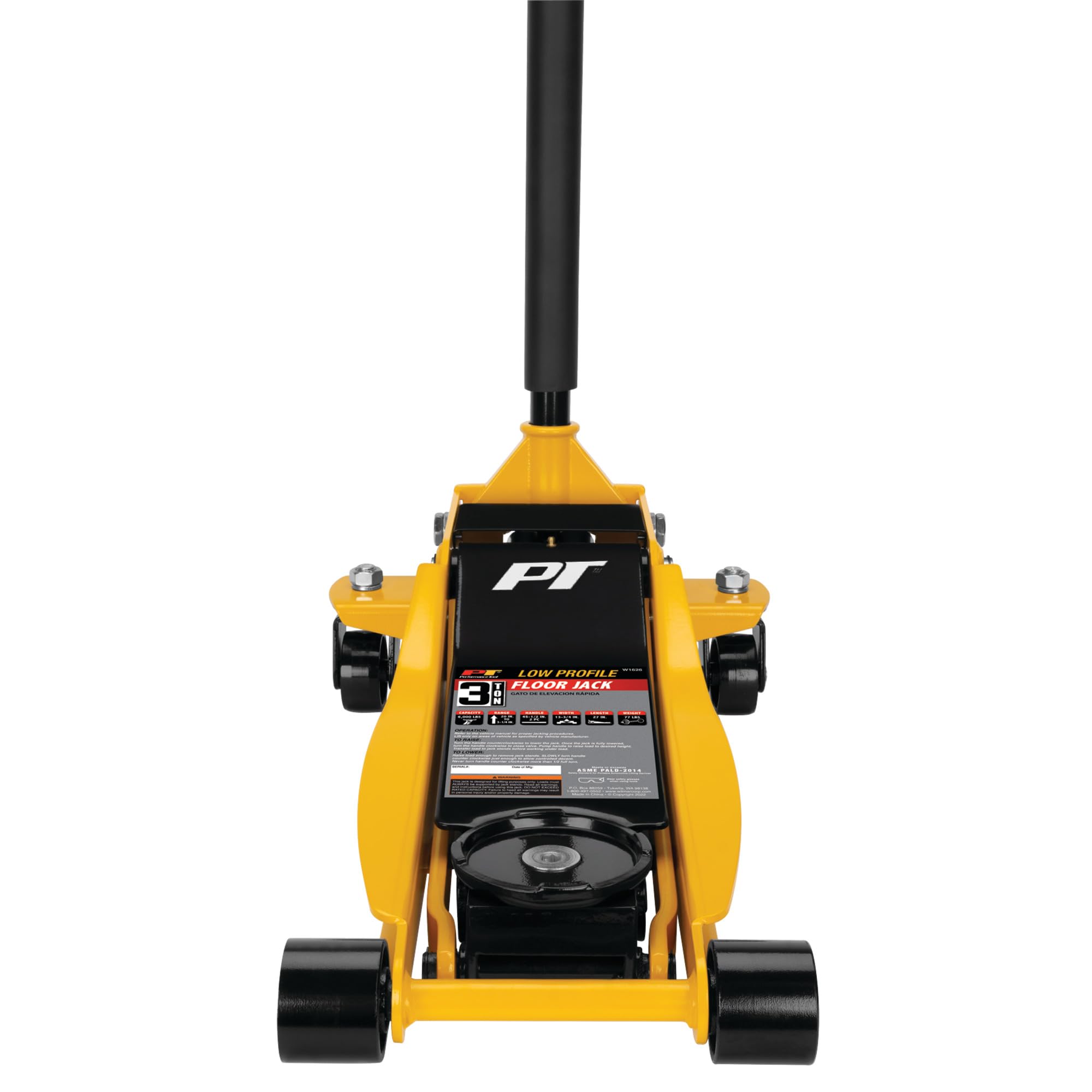 3 Ton Performance Tool W1626 Low Profile Rapid Lift Floor Jack (3-1/4 to 20-Inch Lift Range)