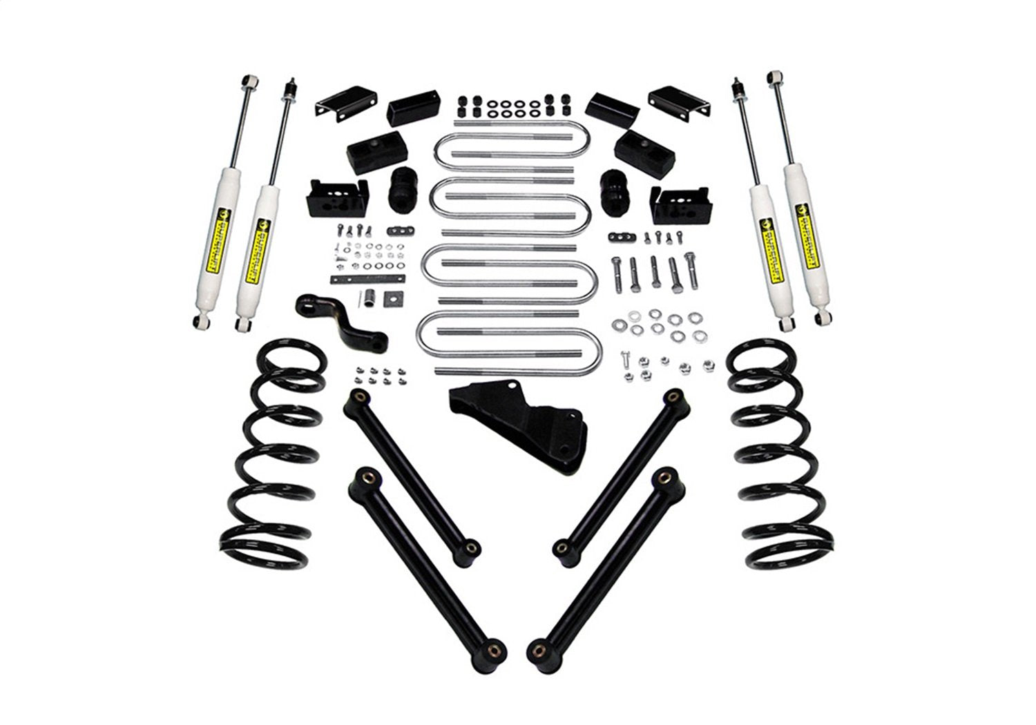 SUPERLIFT REALTRUCK SUSPENSION 4" Lift Kit for RAM 2500/3500 | Complete Lift Kit with Front & Rear Shadow Series Shocks & Control Arms | K965 | Fits 2010-2013 Dodge RAM 2500; 2010-2012 3500 4WD Diesel
