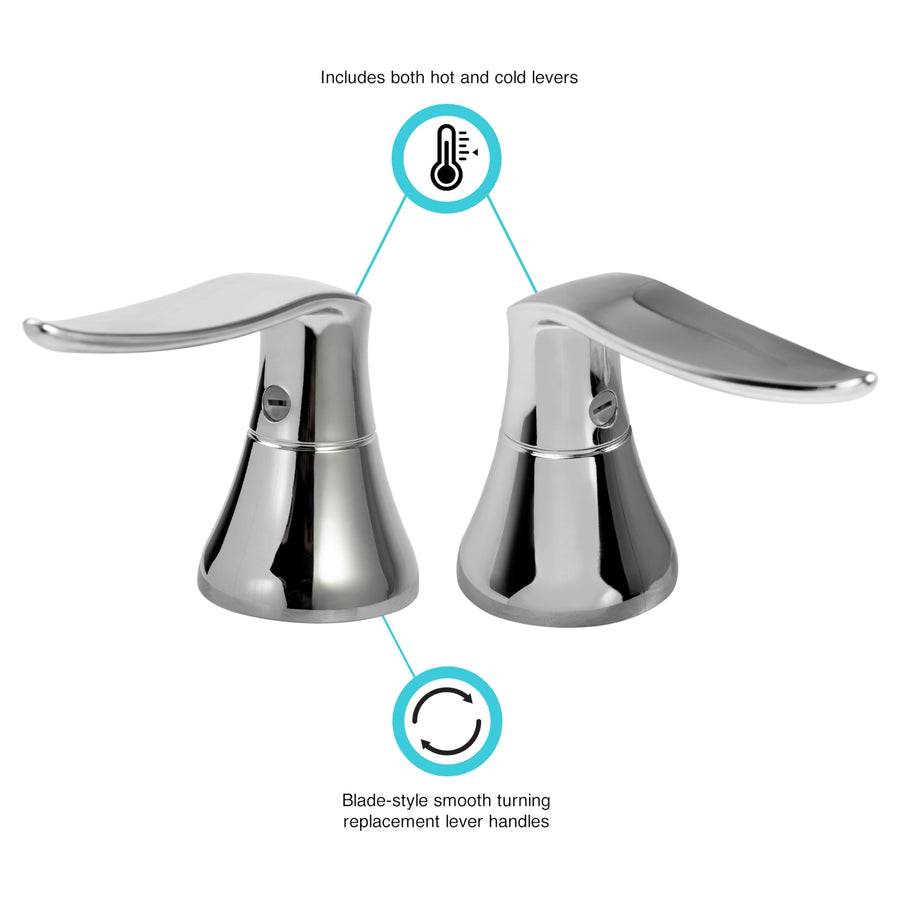 Dura Faucet Lever Handles Elegant Style (Chrome Polished)