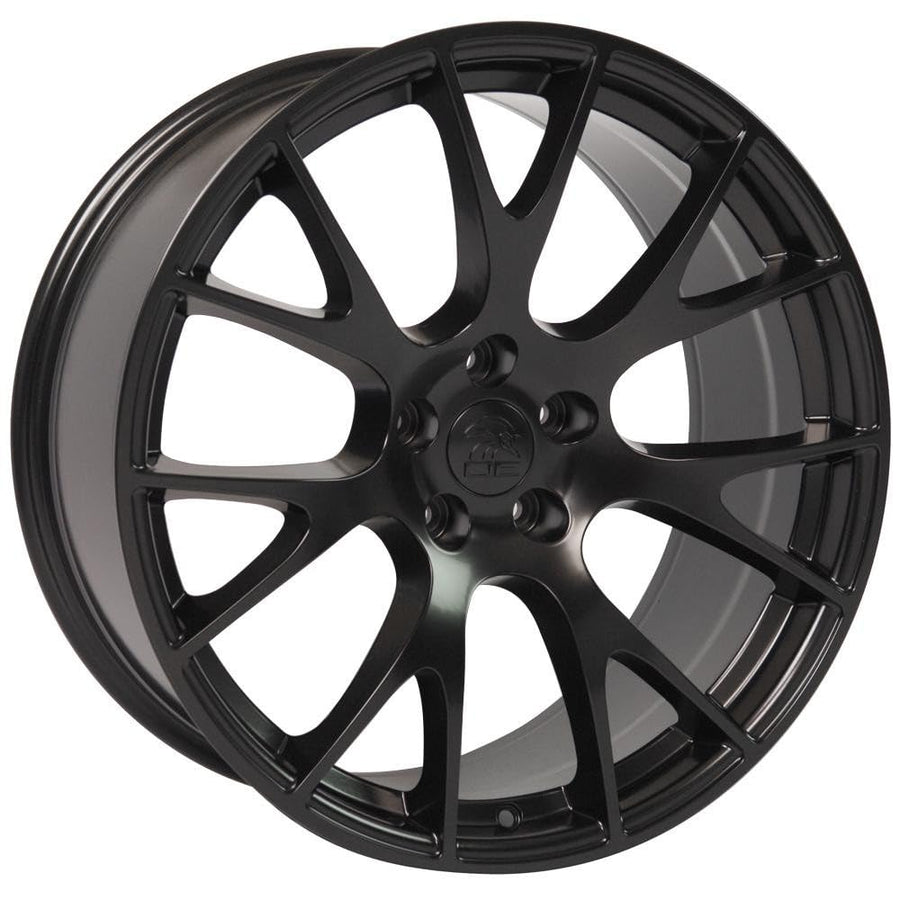 Satin Black Wheel OE Wheels LLC DG15-22090-5115-18B1 Painted (22 x 9. inches /5 x 115 mm, 18 mm Offset)