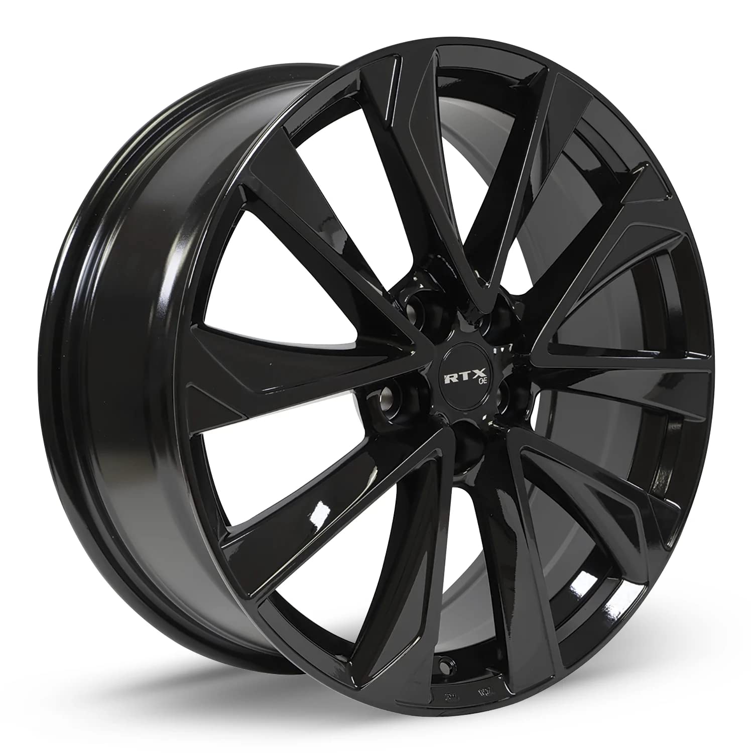 Custom RTX Wheel - 19x7.5, 40 Offset, 5x114.3 Bolt Pattern, 60.1mm Hub - Gloss Black Rim