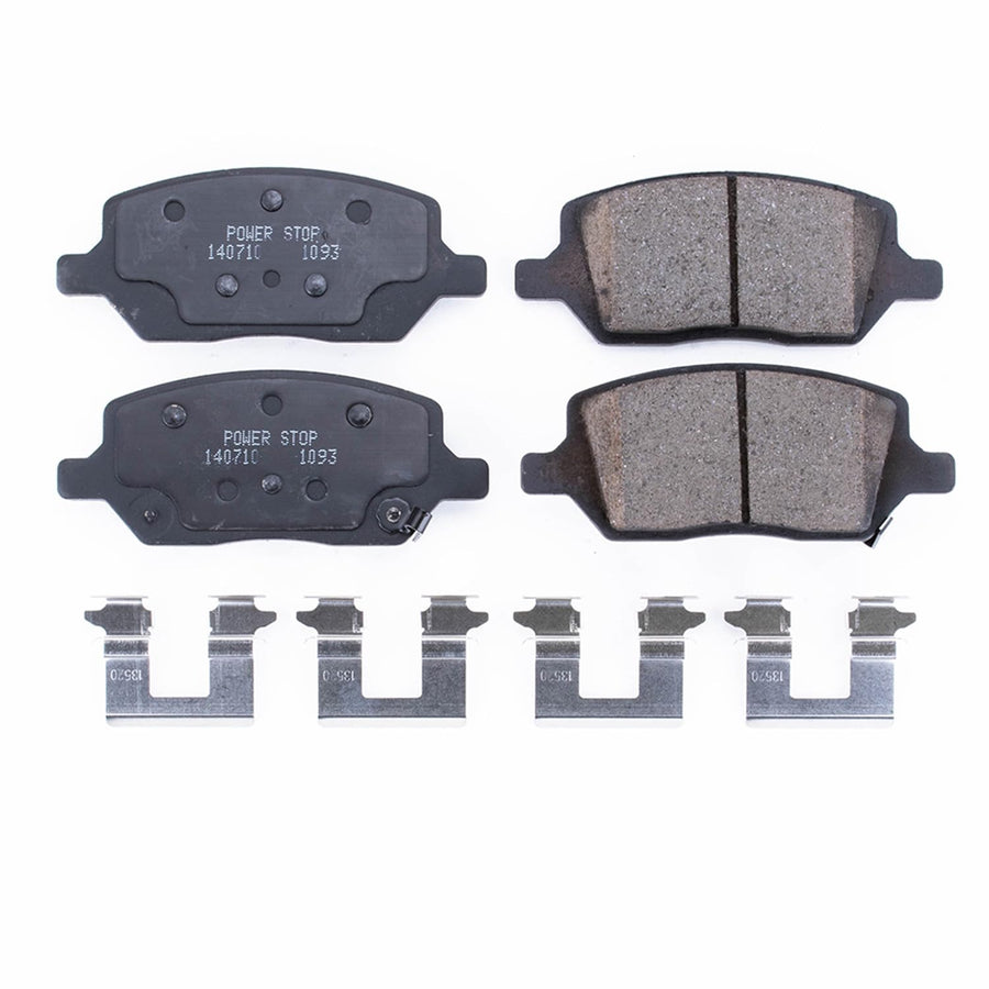 Power Stop Brake Kit Front For Buick Terraza 2005-07 |Chevrolet Uplander 2005-09 |Mobility Ventures MV-1 2014-17 |Pontiac Montana 2005-09 - Ceramic Brake Pads With Installation Hardware, 17-1093