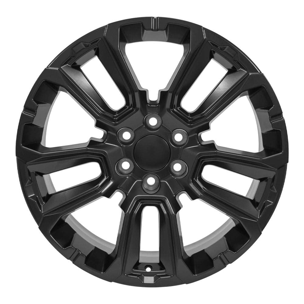 22 Inch OE Wheels CV68 Rim Fits Suburban 1500 High Country Style 6x139.7 22x9 Satin Black - Hollander 14088 (1)
