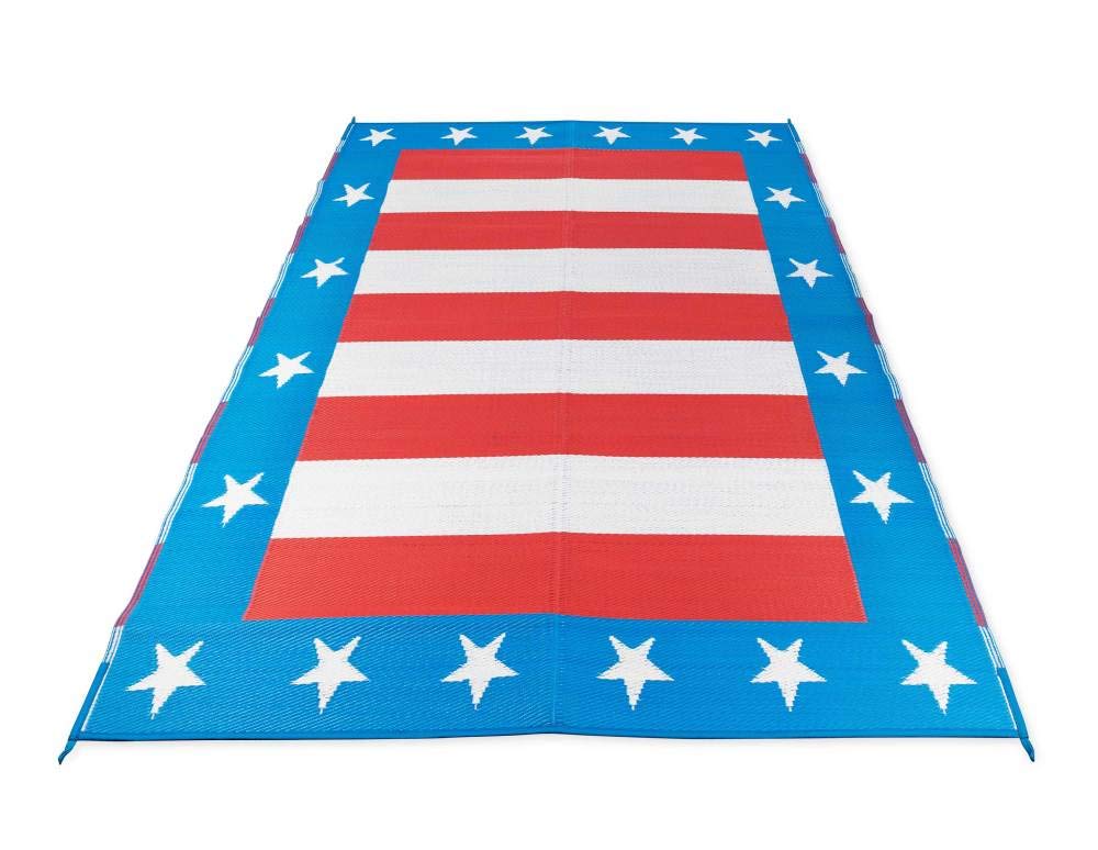 Outdoor Mat Camco - 6'x9' Patriotic