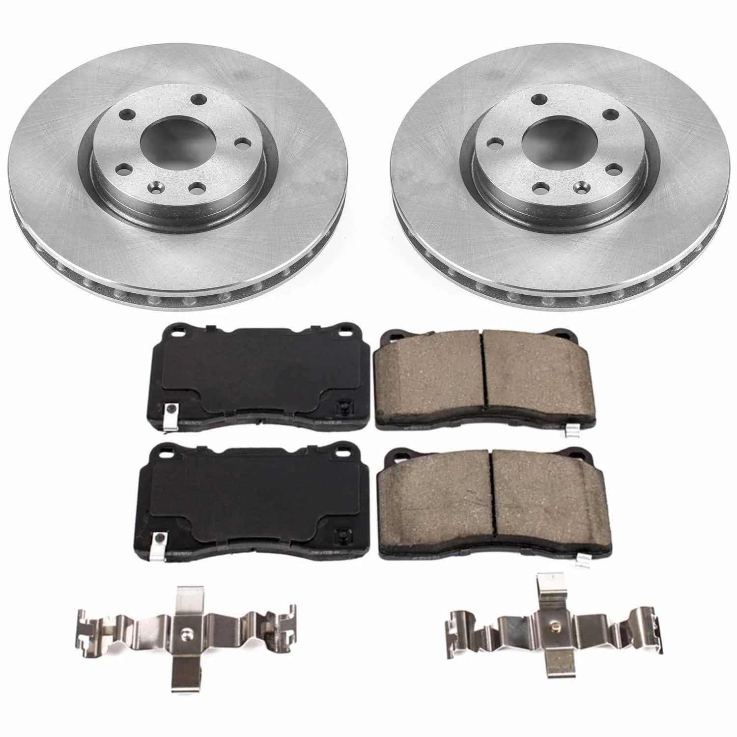 Power Stop Autospecialty KOE7290 Front Replacement Brake Kit-OE Brake Rotors & Ceramic Brake Pads For Chevrolet Corvette 2017-2019 [Model Specific]