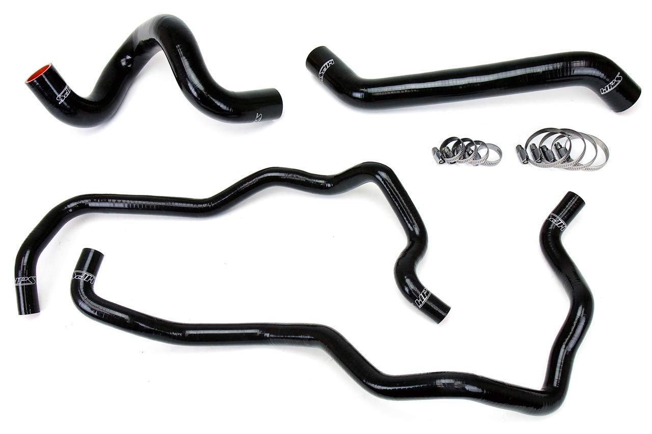 Black HPS 57-1220-BLK Silicone Radiator Coolant/Heater Hose Kit