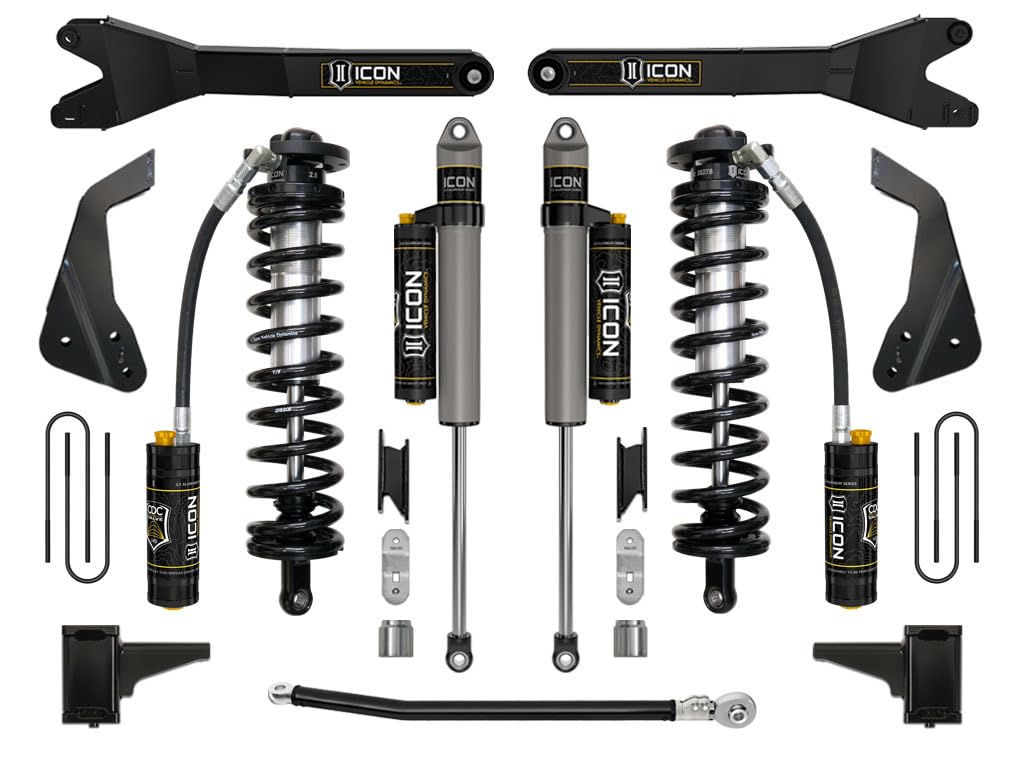 ICON 2008-10 Ford F250/F350 4-5.5" Lift Conversion Stage 4 Coilover w/Radius Arm