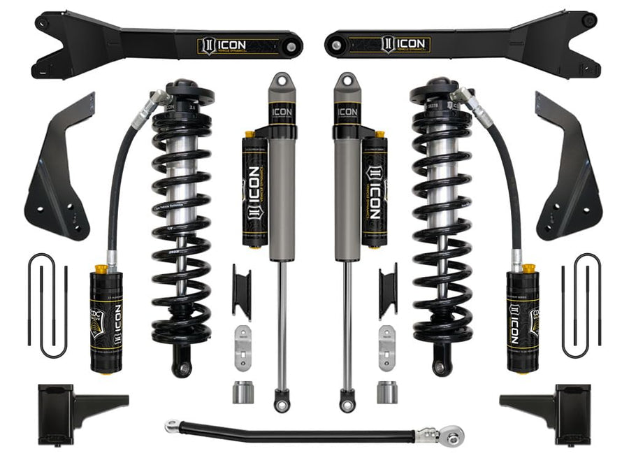 ICON 2008-10 Ford F250/F350 4-5.5" Lift Conversion Stage 4 Coilover w/Radius Arm