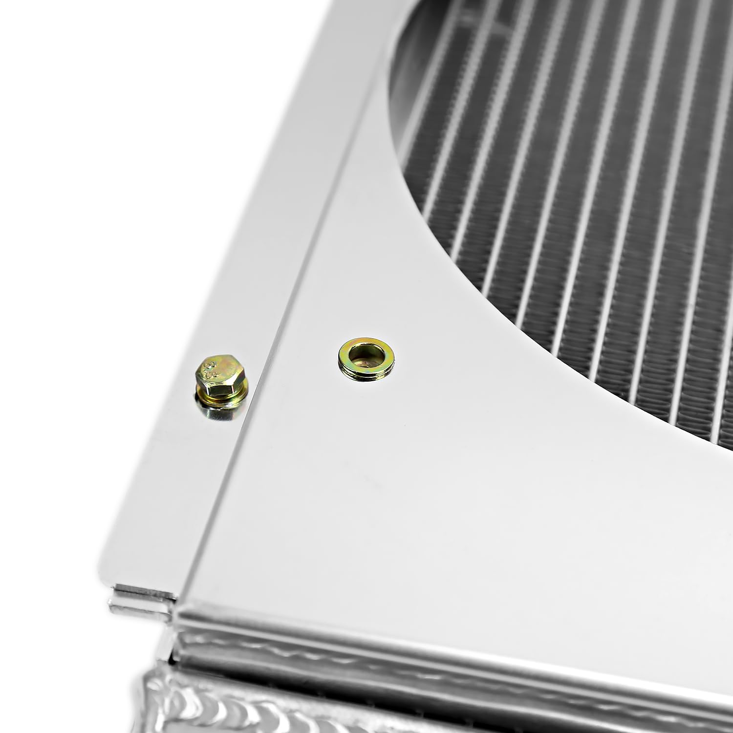3 Row Aluminum Cooling Radiator with Fan Shroud Spec-D Tuning Compatible with 1967-1970 Ford Mustang