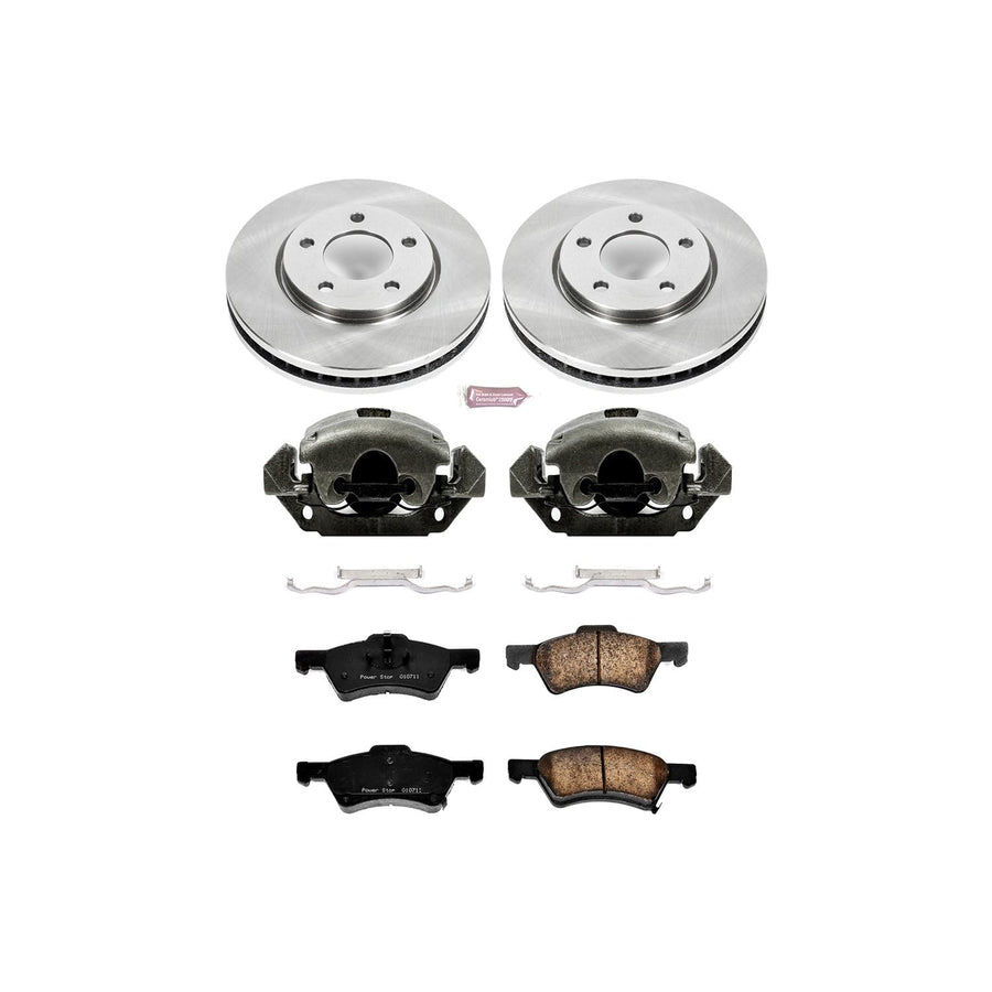 Power Stop 1-Click KCOE5247 Autospecialty OE Replacement Brake Kit with Calipers