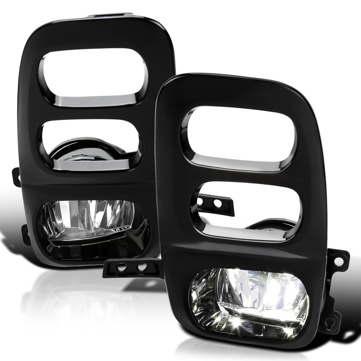 Clear LED Driving Fog Lights Spec-D Tuning + Switch + Bezel Compatible with 2021-2023 Honda Odyssey, Left + Right Pair Fog Lamp Assembly