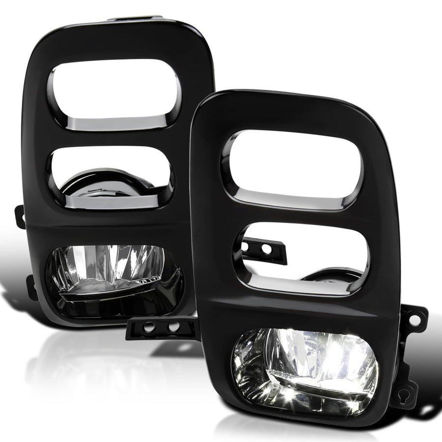 Clear LED Driving Fog Lights Spec-D Tuning + Switch + Bezel Compatible with 2021-2023 Honda Odyssey, Left + Right Pair Fog Lamp Assembly