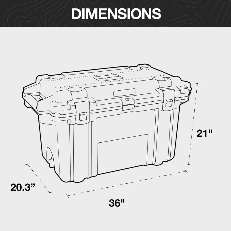 70 Quart Pelican Elite Cooler (White/Gray)
