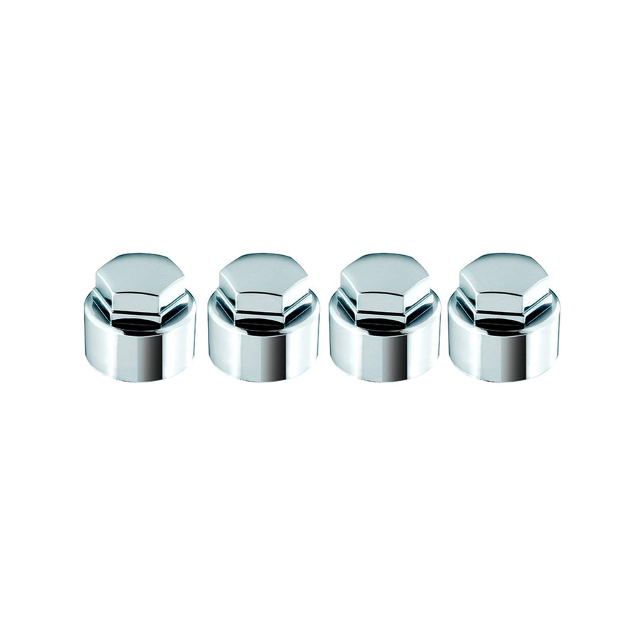 Chrome Nylon McGard Lug Caps - Pack of 4