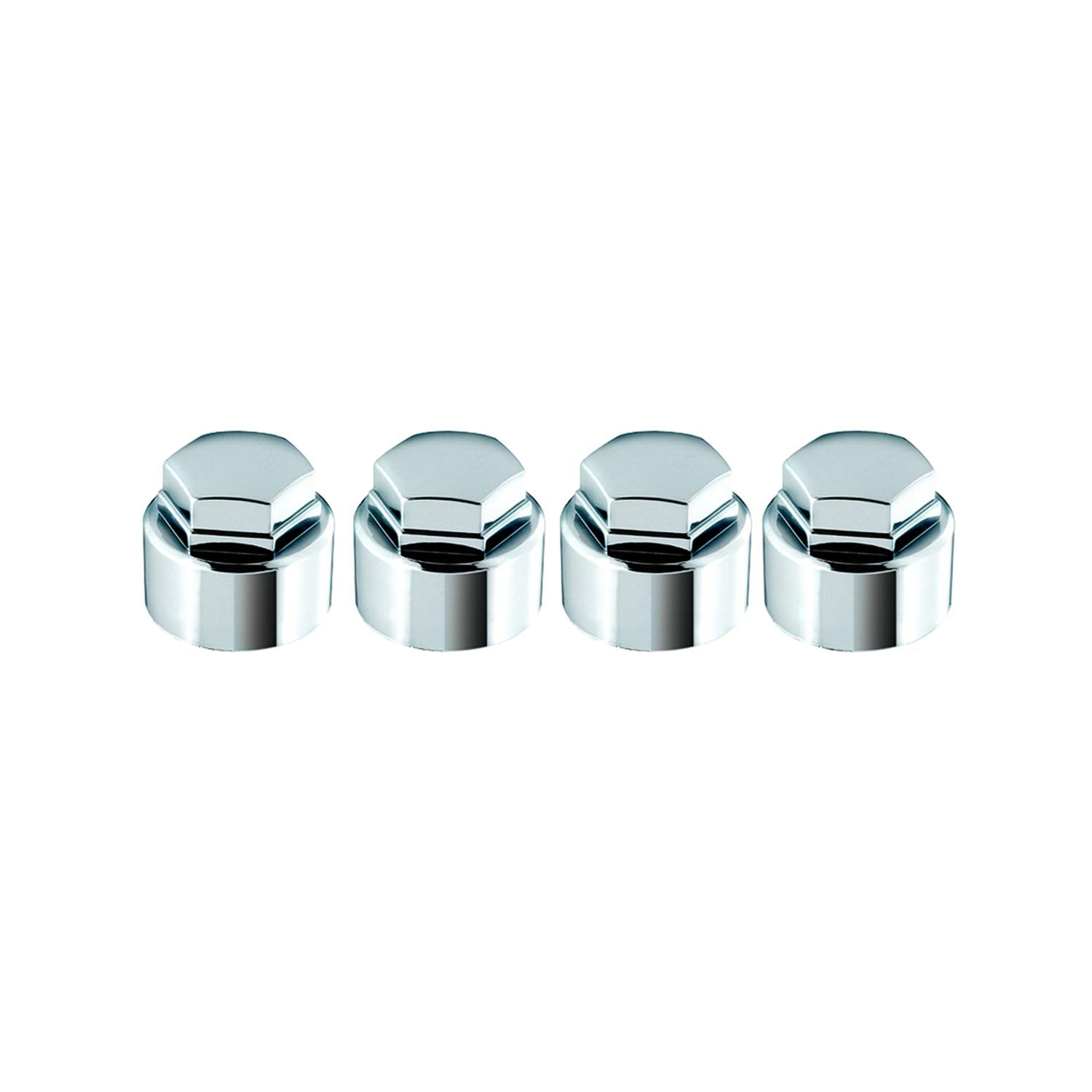 Chrome Nylon McGard Lug Caps - Pack of 4