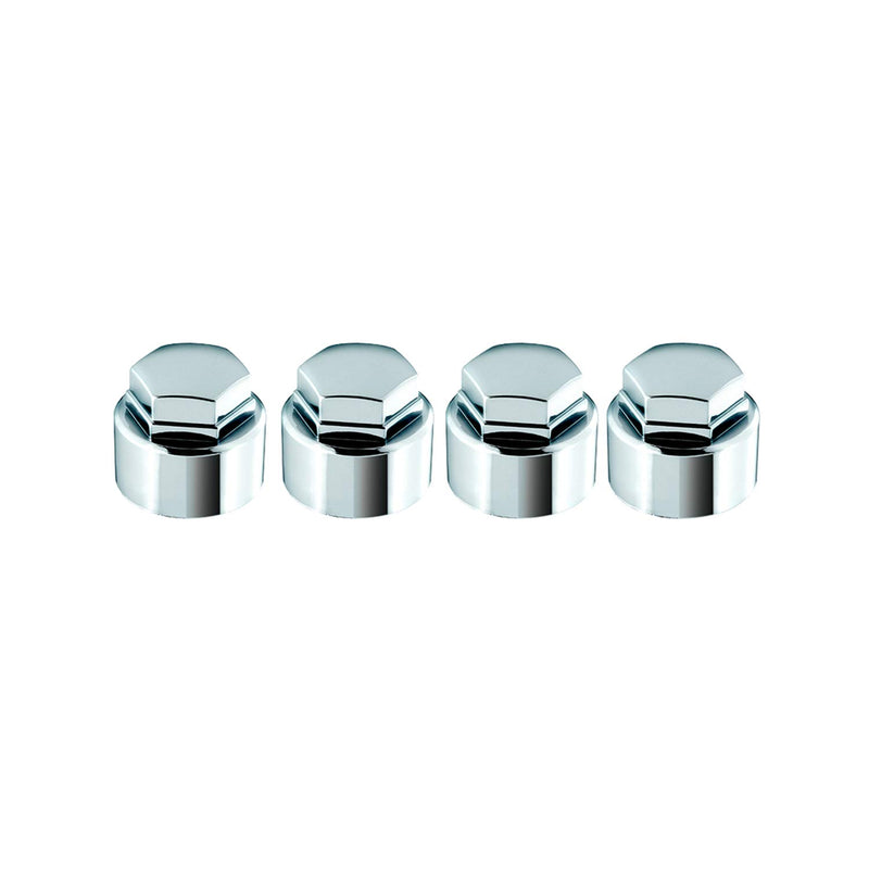 Chrome Nylon McGard Lug Caps - Pack of 4