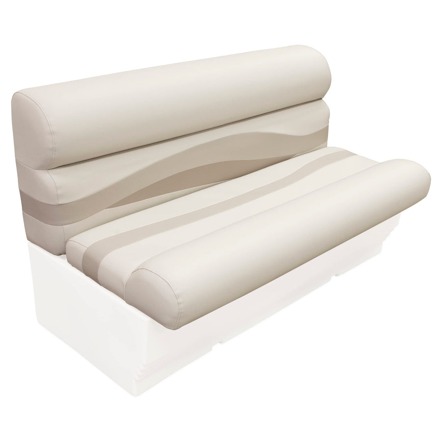 Wise Premier Series BM1145-1066 Pontoon 50" Bench Seat Cushion Set, Stone/Mocha Java/Khaki