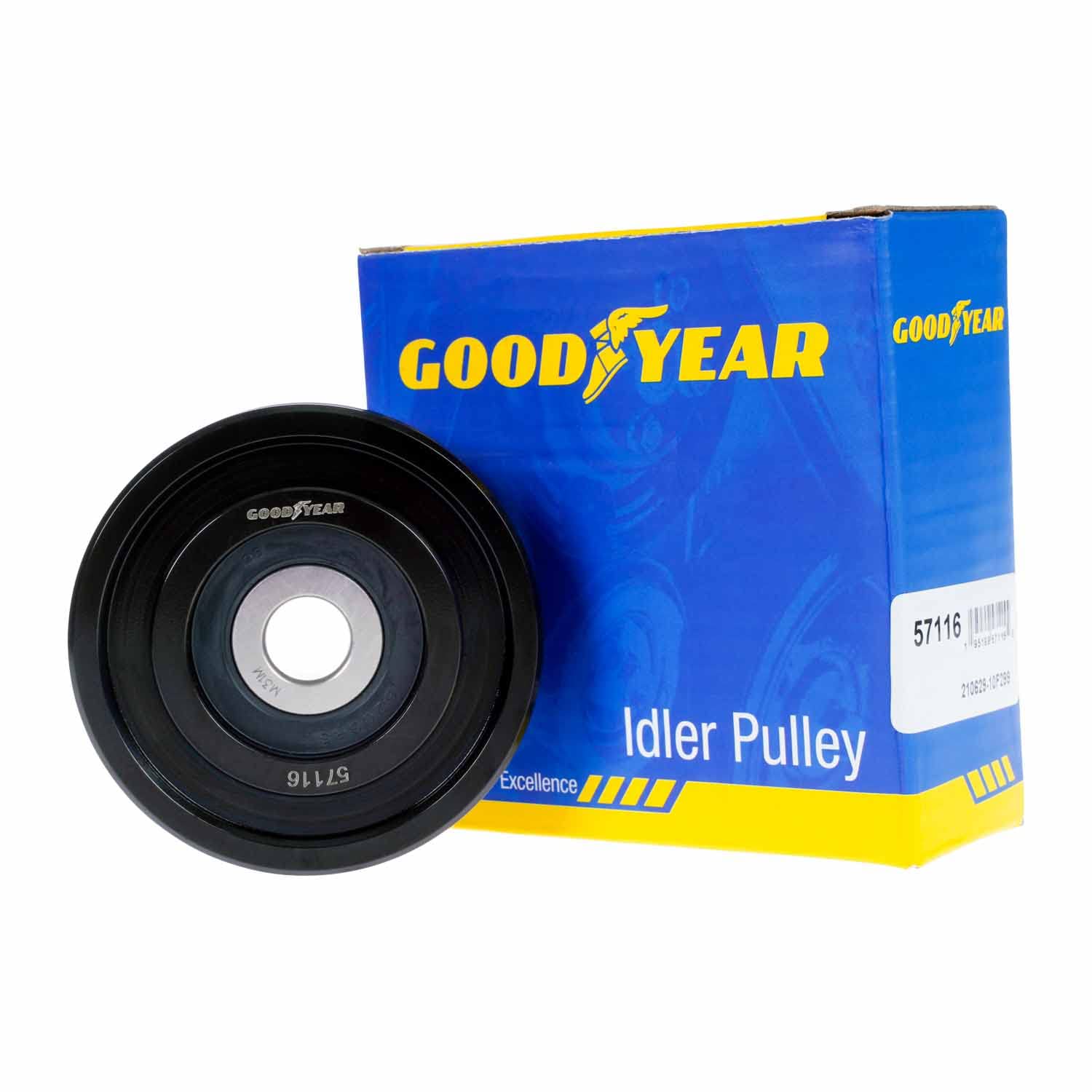 Serpentine Belt Goodyear 57116 Drive Idler or Tensioner Pulley